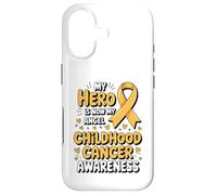 My Hero is Now My Angel Childhood Cancer Awareness Apparel Coque pour iPhone 17