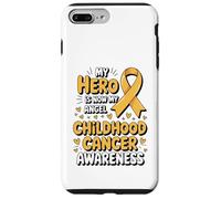 My Hero is Now My Angel Childhood Cancer Awareness Apparel Coque pour iPhone 7 Plus/8 Plus