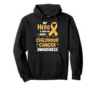 My Hero is Now My Angel Childhood Cancer Awareness Apparel Sweat à Capuche