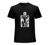 My Heroes Academia All Might Plus Ultra Go Beyond Plus Ultra Vintage T Shirt Short Sleeve Funny Top Black XXL