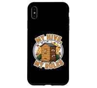 My Hive My Rules Funny Beekeeper Bee Lover Honeycomb Coque pour iPhone XS Max