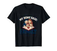 My Home Base Family Plaque de Baseball T-Shirt
