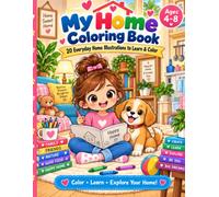 My Home Coloring Book: 20 Everyday Home Illustrations to Learn & Color