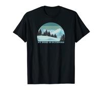 My Home is Outdoors | Neige | Montagnes | Paysage T-Shirt