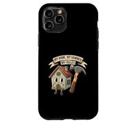 My Home My Hammer My Rules Funny Homeowner Handyman Design Coque pour iPhone 11 Pro