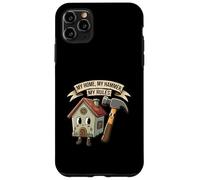 My Home My Hammer My Rules Funny Homeowner Handyman Design Coque pour iPhone 11 Pro Max