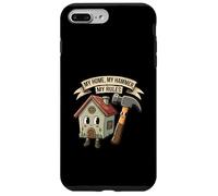 My Home My Hammer My Rules Funny Homeowner Handyman Design Coque pour iPhone 7 Plus/8 Plus