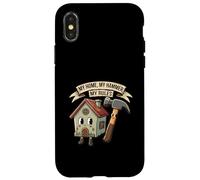 My Home My Hammer My Rules Funny Homeowner Handyman Design Coque pour iPhone X/XS