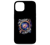 My Horoscope is My Guide Celestial Astrology Galaxy Compass Coque pour iPhone 13