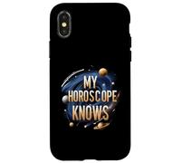 My Horoscope Knows Funny Astrology Space Stars Coque pour iPhone X/XS