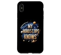 My Horoscope Knows Funny Astrology Space Stars Coque pour iPhone XS Max