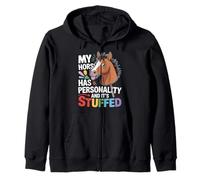 My Horse Has Personality And It's Stuffed Hobby Horse Sweat à Capuche