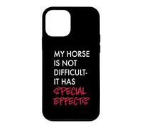My Horse is Not Difficult It Has Special Effects Blague Coque pour iPhone 12 Mini