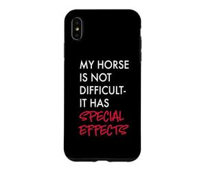 My Horse is Not Difficult It Has Special Effects Blague Coque pour iPhone XS Max