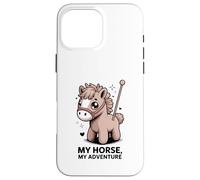 My Horse My Adventure Cute Pony Rider pour Enfants Coque pour iPhone 16 Pro Max