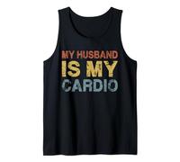 My Husband Is My Cardio Funny Workout Joke Débardeur