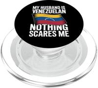 My Husband is Venezuelan Nothing Scares Me PopSockets PopGrip pour MagSafe