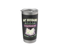 My Husband Let's Me Have All Art décoratif Scrapbooking Gobelet isotherme en acier inoxydable double paroi