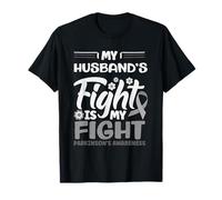 My Husband's Fight My Fight Ruban de Sensibilisation à la maladie de Parkinson T-Shirt