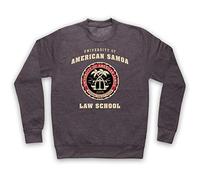 My Icon Art & Clothing Call Saul University of American Samoa Law School Bet Sweat-Shirt des Adultes, Gris Fonce, Small