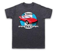My Icon Art & Clothing De Tomaso Pantera Italian Classic Muscle Car T-Shirt des Hommes, Ardoise Classique, Medium