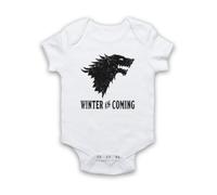 My Icon Art & Clothing GOT Thrones Stark Wolf Head Sigil Winter is Coming Bébé Barboteuse Bodys