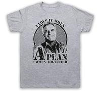 My Icon Art & Clothing Hannibal I Love It When A Plan Comes Together Team Action TV Mens T-Shirt. Grey LgreyL