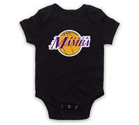 My Icon Art & Clothing Kobe Black Mamba LA Style Alter Ego Basketball Bébé Barboteuse Bodys, Noir, 3-6 Mois