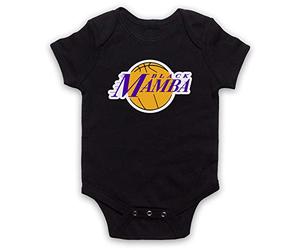 My Icon Art & Clothing Kobe Black Mamba LA Style Alter Ego Basketball Bébé Barboteuse Bodys, Noir, 3-6 Mois