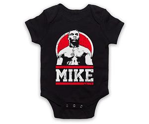 My Icon Art & Clothing Mike Iron Mike Dynamite Kid Tyson Tribute Bébé Barboteuse Bodys, Noir, 12-18 Mois