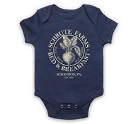 My Icon Art & Clothing Office Schrute Farms Bed & Breakfast Comedy TV Bébé Barboteuse Bodys, Bleu Fonce, 0-3 Mois