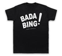 My Icon Art & Clothing Sopra Bada Bing New Jersey Staff Mafia Gangster TV T-Shirt des Hommes, Noir, XL