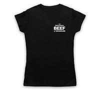 My Icon Art & Clothing The Bear Original Beef of Chicagoland Staff Uniform T-Shirt des Femmes, Noir, Medium