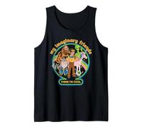 My Imaginary Friends Unicorn Alien Bigfoot Retro Adult Humor Débardeur