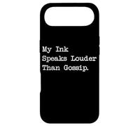 My Ink Speaks Louder Calligraphie Humoristique Gossip Sarcasm Coque pour iPhone Air