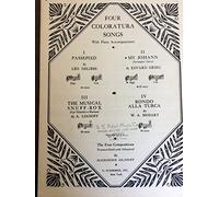 My Johann (Norwegian Dance) by Edvard Grieg. Four Coloratura Songs with Piano Accompaniment Transcribed and Adapted by Alexander Aslanoff