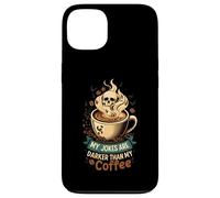 My Jokes are Darker Than My Coffee Skull Steam Coque pour iPhone 13