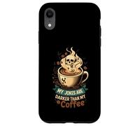 My Jokes are Darker Than My Coffee Skull Steam Coque pour iPhone XR