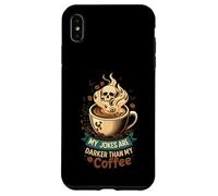 My Jokes are Darker Than My Coffee Skull Steam Coque pour iPhone XS Max