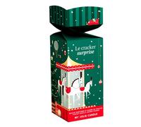 MY JOLIE CANDLE-Cracker surprise bougie et bombe de douche senteur sapin My Jolie Candle Noël 2025 - 5,7 x 5,7 x 7 cm