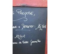 My Journal French Menu Cover