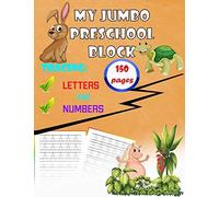 My Jumbo Preschool Block Tracing Letters And Numbers: Alphabet Activity Workbook. Practice Writing Block Letters, Coloring And Kindergarten, Homeschool Kids Ages 3-5