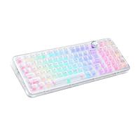MY-K98 Clavier mécanique sans fil givré triple mode, 98 touches, remplaçable à chaud avec bouton, disposition du clavier de jeu, montage de joint rétroéclairé RVB pour Windows/Mac, Bluetooth/2.4G