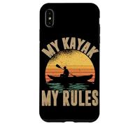 My Kayak My Rules Vintage Kayaker Kayak Bateau Lac Coque pour iPhone XS Max