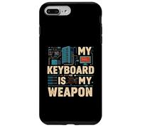 My Keyboard is My Weapon Coder Programmer Tech Coque pour iPhone 7 Plus/8 Plus