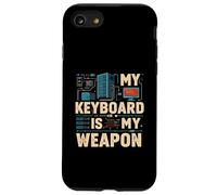 My Keyboard is My Weapon Coder Programmer Tech Coque pour iPhone SE (2020) / 7/8