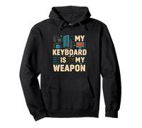 My Keyboard is My Weapon Coder Programmer Tech Sweat à Capuche