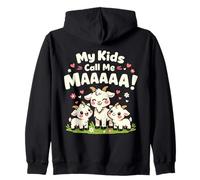 My Kids Call Me Mah, Funny Mom Farm Saying Blague Goat Lover Sweat à Capuche