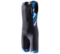 MY KILOMETRE Combinaison Triathlon Garçon Sans Manches - Trisuit Respirant à Séchage Rapide avec Poche Arrière - Natation, Cyclisme & Course UPF 50+