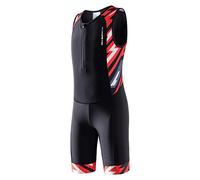 MY KILOMETRE Combinaison Triathlon Garçon Sans Manches - Trisuit Respirant à Séchage Rapide avec Poche Arrière - Natation, Cyclisme & Course UPF 50+